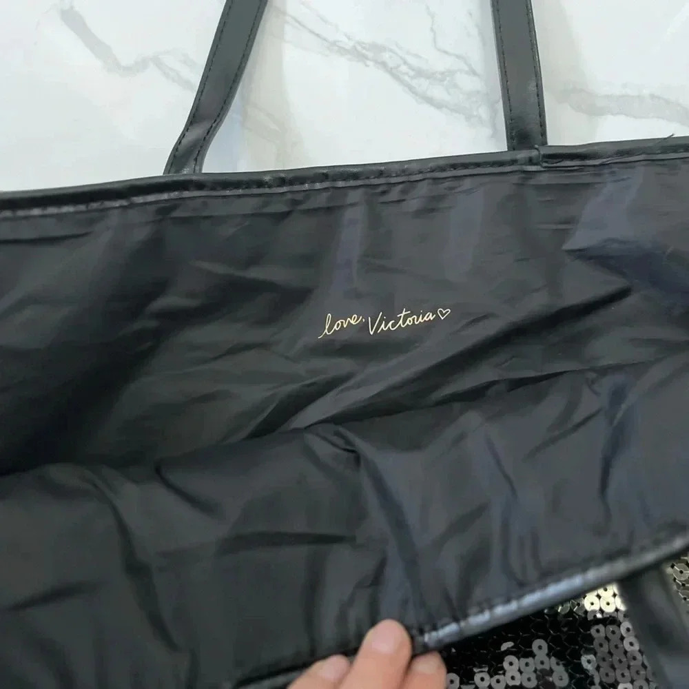 Victoria’s Secret LIMITED EDITION 2017 Tote/ Shoulder bag/ Sequinned/ Colorful - Picture 4 of 11